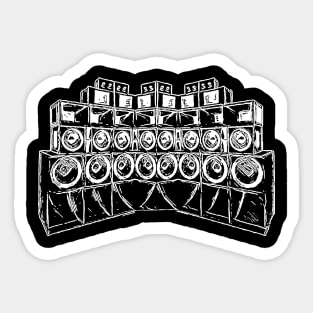 Soundsystem Kickbass Sticker